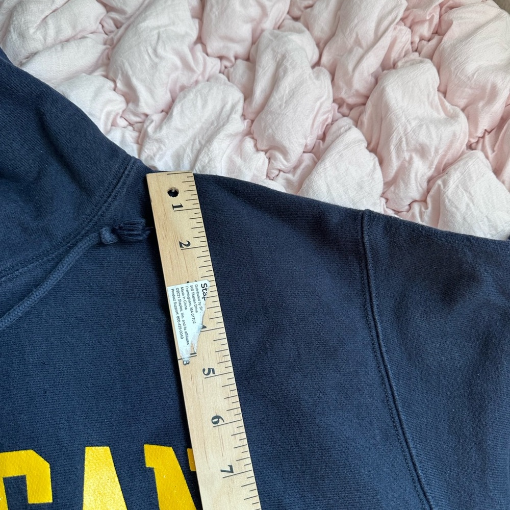 Champion Reverse Weave Michigan Hoodie Men’s XL Navy Blue - Picture 6 of 8